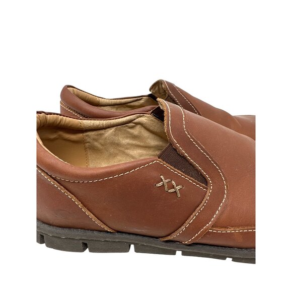 BORN Men's Han Sawyer Leather Shoes With Elastic Gore & Cushioned Insole Size 7 - Picture 2 of 10